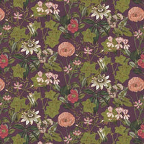 Passiflora Mulberry Velvet Fabric by the Metre